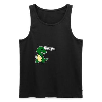Dino Klopapier lustig Tier Arme Geschenk Dinos - Männer Premium Bio Tank Top - Schwarz - Vorne - AI Model Male 178 light (178cm)