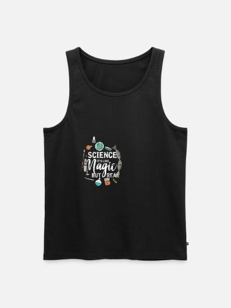 Magie Wissenschaft real Realität Mathe Physik Nerd - Herre Premium økologisk tanktop - sort