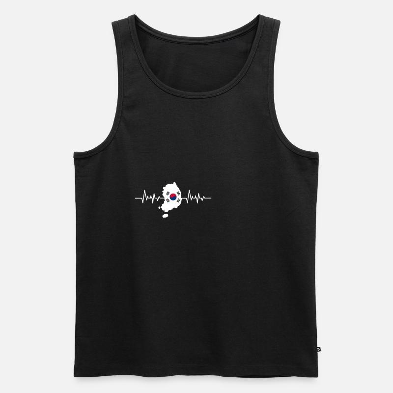 Corée - Débardeur bio Premium Homme - noir