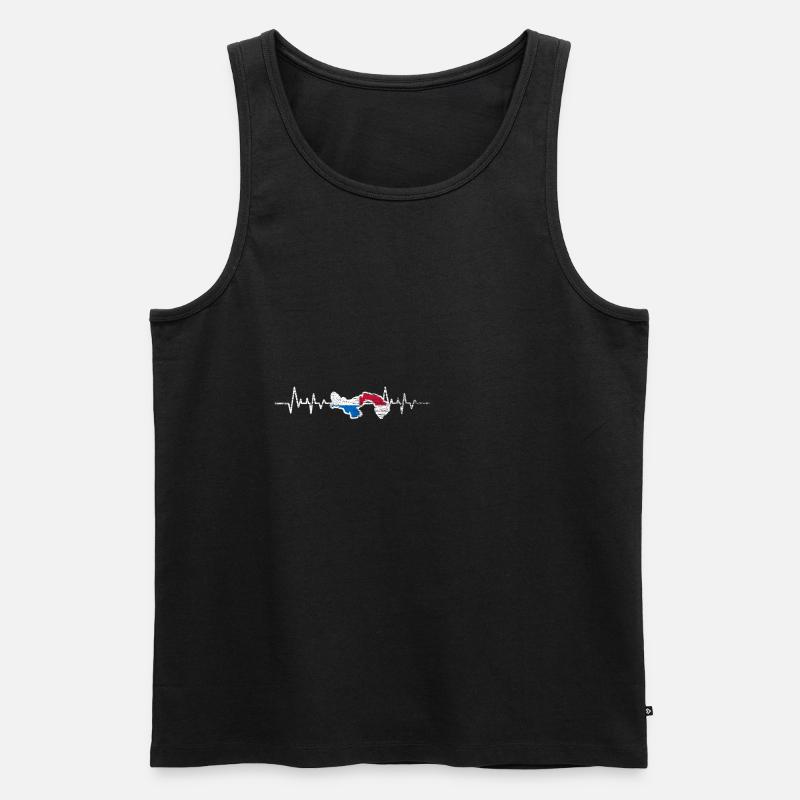 Panama - Männer Premium Bio Tank Top - Schwarz