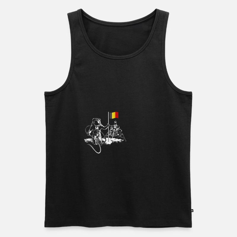 Belgien - Männer Premium Bio Tank Top - Schwarz