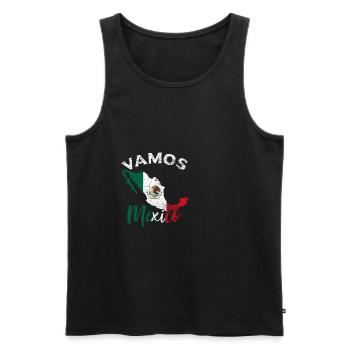 Mexico - Men's Premium Organic Tank Top - black - Front - AI Model Male 178 light (178cm)