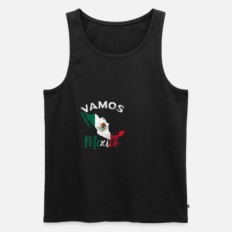 Mexiko - Männer Premium Bio Tank Top - Schwarz