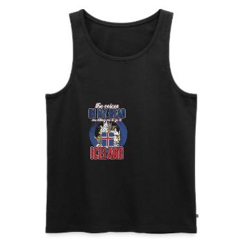 Island - Männer Premium Bio Tank Top - Schwarz - Vorne - Michal (187cm)