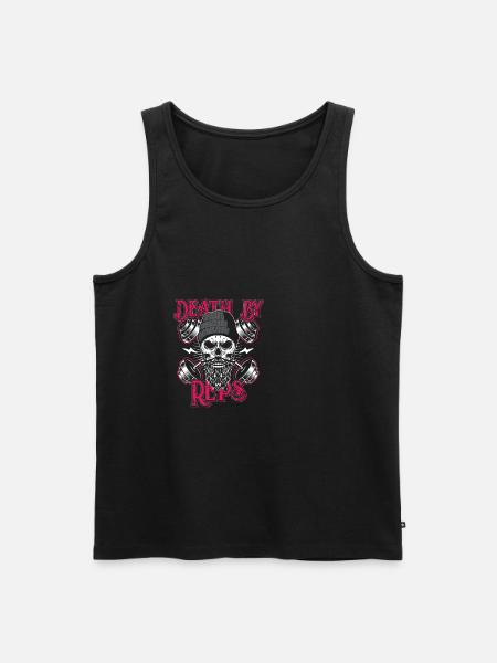 Sport Gym Workout Muscle Man Muscles Cadeau - Débardeur bio Premium Homme - noir