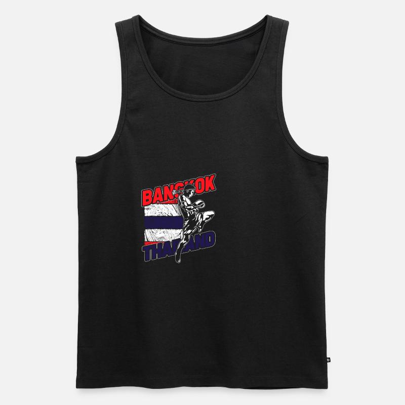 Thailand - Männer Premium Bio Tank Top - Schwarz