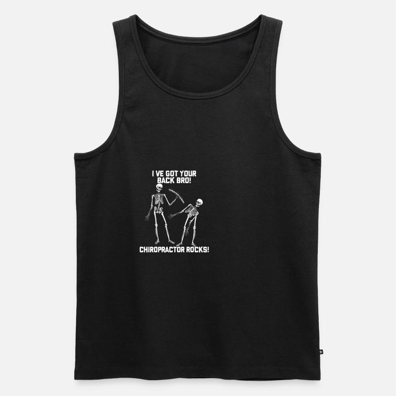 Chiropraktiker - Männer Premium Bio Tank Top - Schwarz