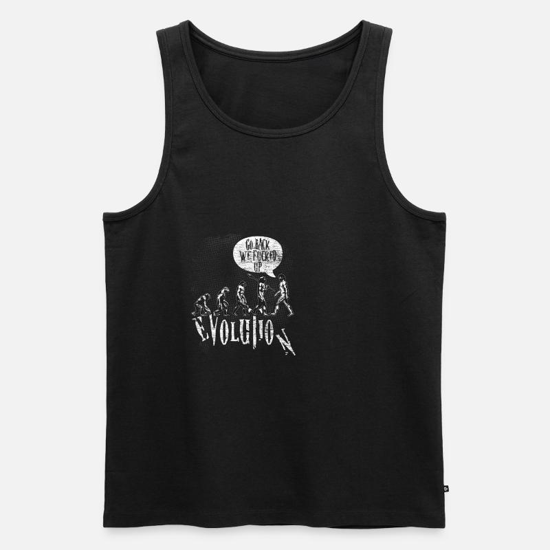 Evolution Darwin Research Science Gift - Men's Premium Organic Tank Top - black