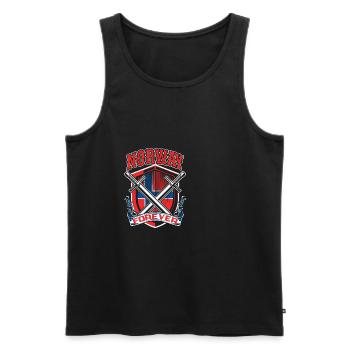 Norway - Men's Premium Organic Tank Top - black - Front - Michal (187cm)
