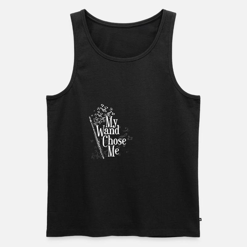 Querflöte - Männer Premium Bio Tank Top - Schwarz