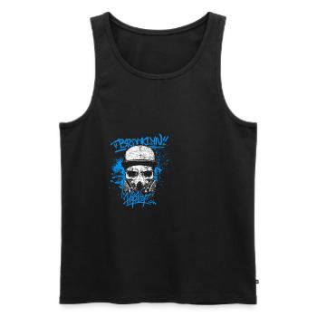 Hip Hop Brooklyn New York - Débardeur bio Premium Homme - noir - Devant - Michal (187cm)