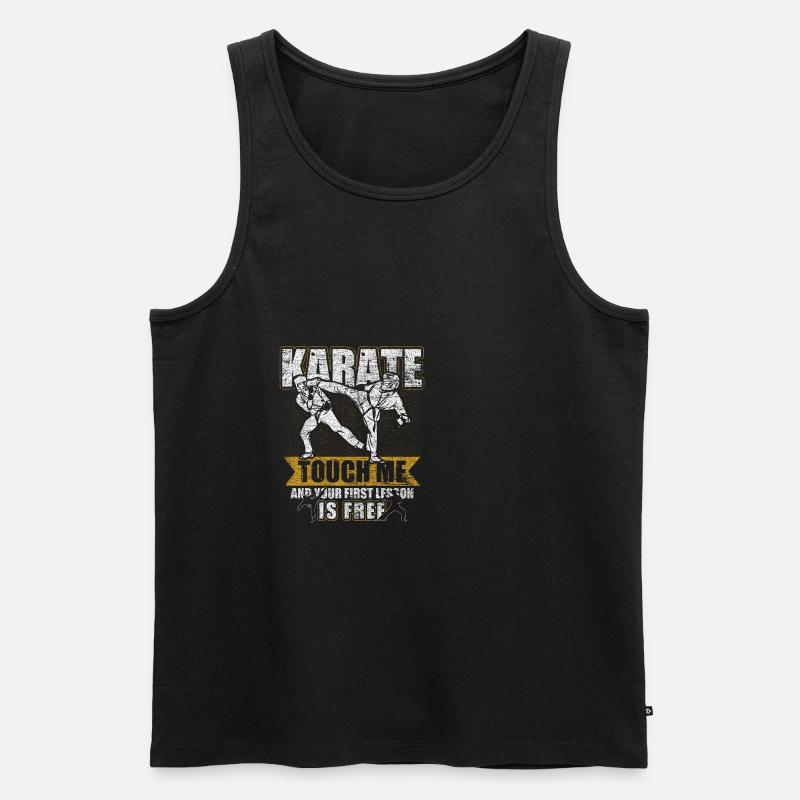 Karate Geschenk - Männer Premium Bio Tank Top - Schwarz