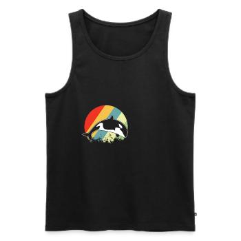 killer whale - Men's Premium Organic Tank Top - black - Front - AI Model Male 178 light (178cm)