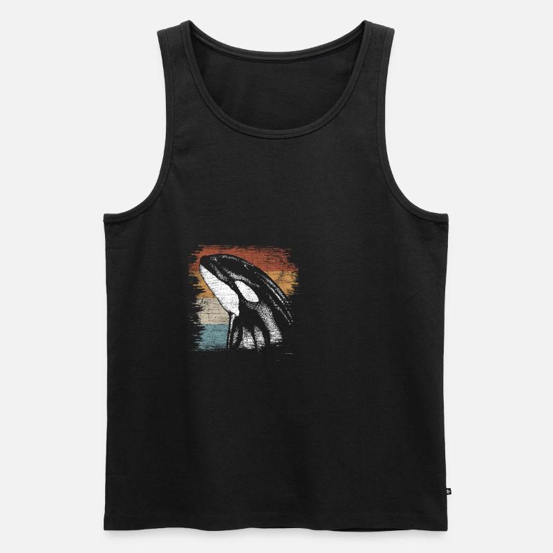 Orca - Männer Premium Bio Tank Top - Schwarz