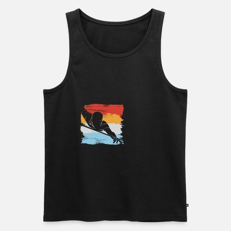 Billard - Männer Premium Bio Tank Top - Schwarz