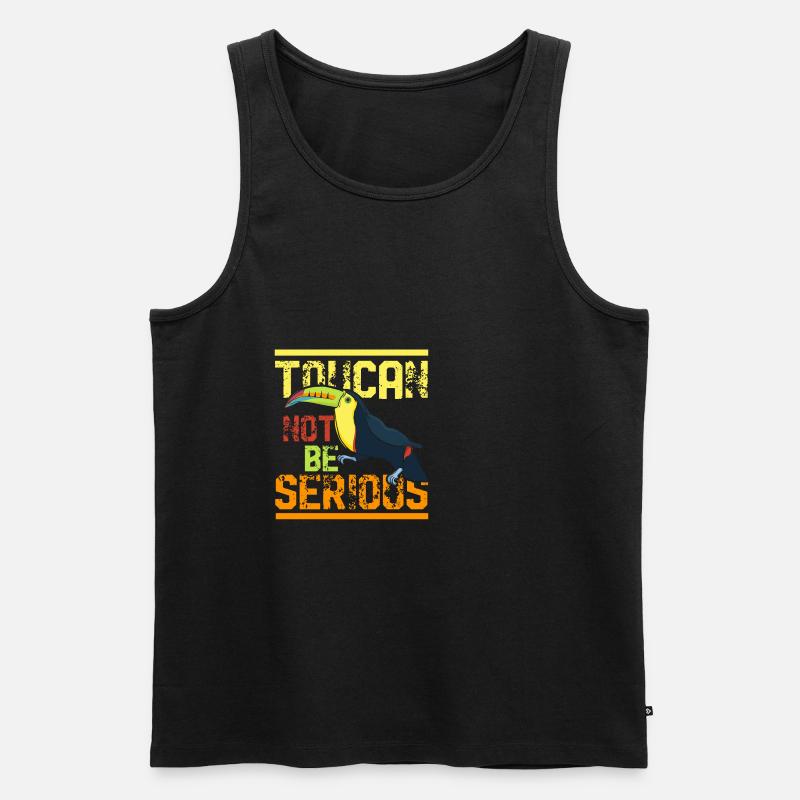 Tukan - Männer Premium Bio Tank Top - Schwarz