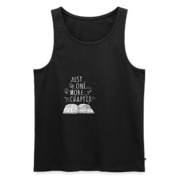 Read books book gift bookshelf - Men's Premium Organic Tank Top - black - Front - Michal (187cm)