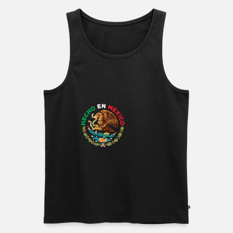 Hecho En Mexico - Männer Premium Bio Tank Top - Schwarz