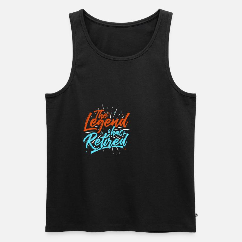 Ruhestand Legende - Männer Premium Bio Tank Top - Schwarz