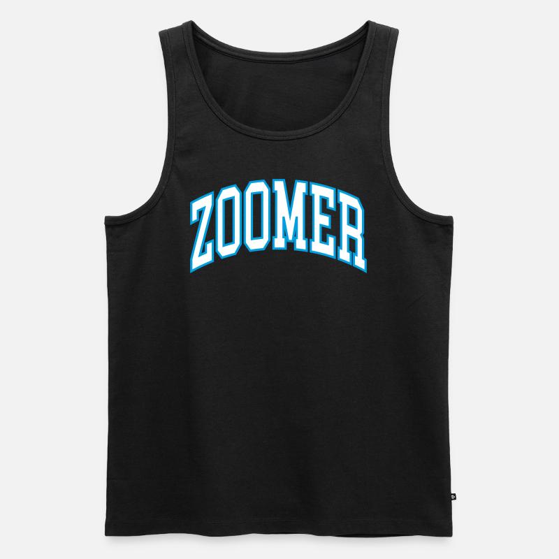 Zoomer - Männer Premium Bio Tank Top - Schwarz