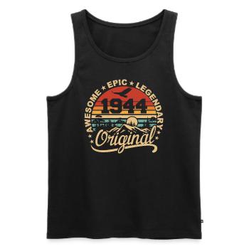 Original 1944 Geburtstagsgeschenk 1944 Retro 1944 - Männer Premium Bio Tank Top - Schwarz - Vorne - Michal (187cm)