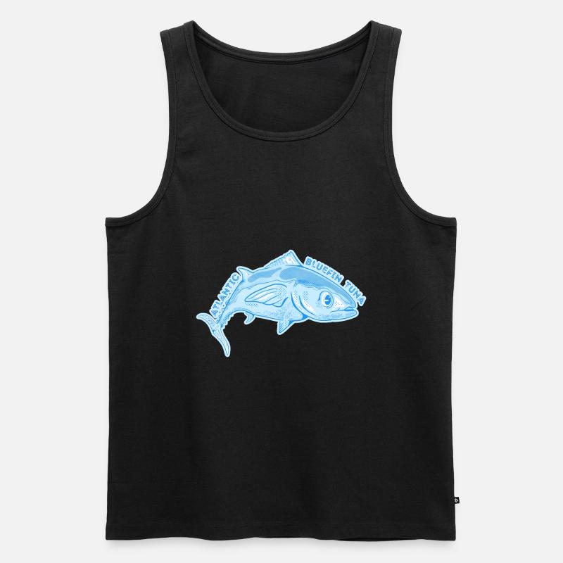 Roter Thun - Männer Premium Bio Tank Top - undefined