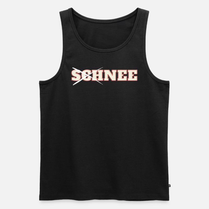 Schnee 1 - Männer Premium Bio Tank Top - Schwarz