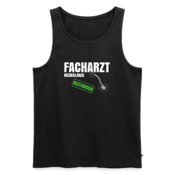 Facharzt Neurologie - Männer Premium Bio Tank Top - Schwarz - Vorne - Michal (187cm)
