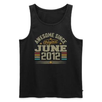 June 2012 Birthday Gift June 2012 June - Men's Premium Organic Tank Top - black - Front - Michal (187cm)