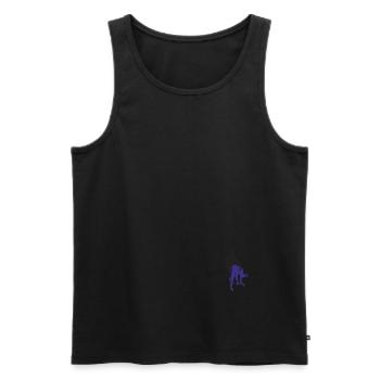 Berühren Sie diese Zehen - Männer Premium Bio Tank Top - Schwarz - Vorne - AI Model Male 178 light (178cm)