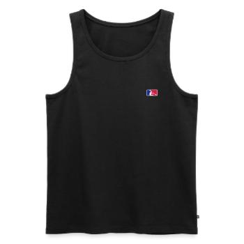 Kanu mit Frame - Männer Premium Bio Tank Top - Schwarz - Vorne - AI Model Male 178 light (178cm)