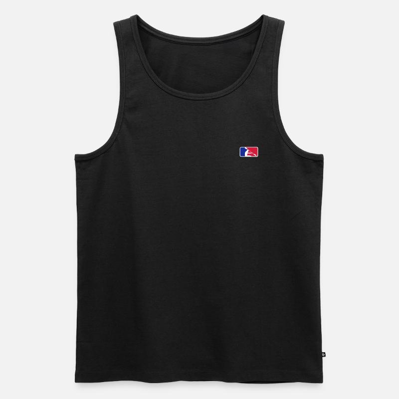 Kanu mit Frame - Männer Premium Bio Tank Top - Schwarz