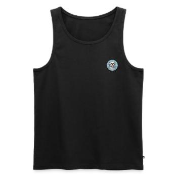 Blauer Shih Tzu - Männer Premium Bio Tank Top - Schwarz - Vorne - Michal (187cm)