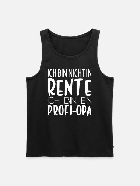 PROFI-OPA - Männer Premium Bio Tank Top - Schwarz