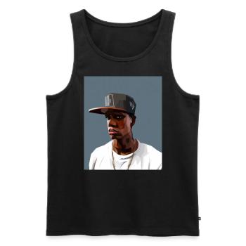 Hip Hopper Rapper - Men's Premium Organic Tank Top - black - Front - AI Model Male 178 light (178cm)