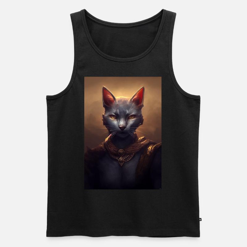 Warrior Cat - Männer Premium Bio Tank Top - undefined