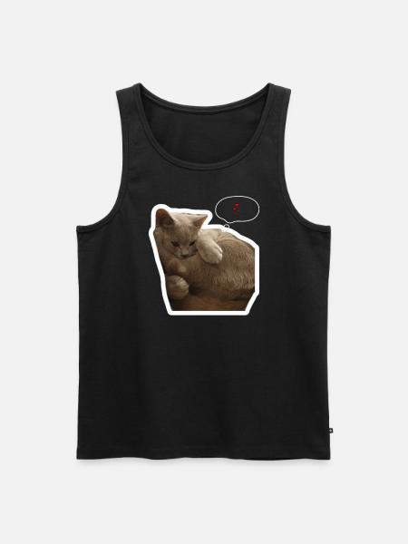 CATLOVER - Männer Premium Bio Tank Top - Schwarz