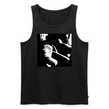brother gangster - Männer Premium Bio Tank Top - Schwarz - Vorne - AI Model Male 178 light (178cm)