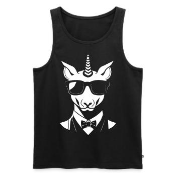 Unicorns Anime Unicorn Manga Fairytale Sunglasses - Men's Premium Organic Tank Top - black - Front - Michal (187cm)