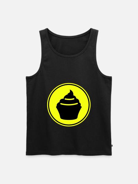 Muffin Silhouette icon - Men's Premium Organic Tank Top - 