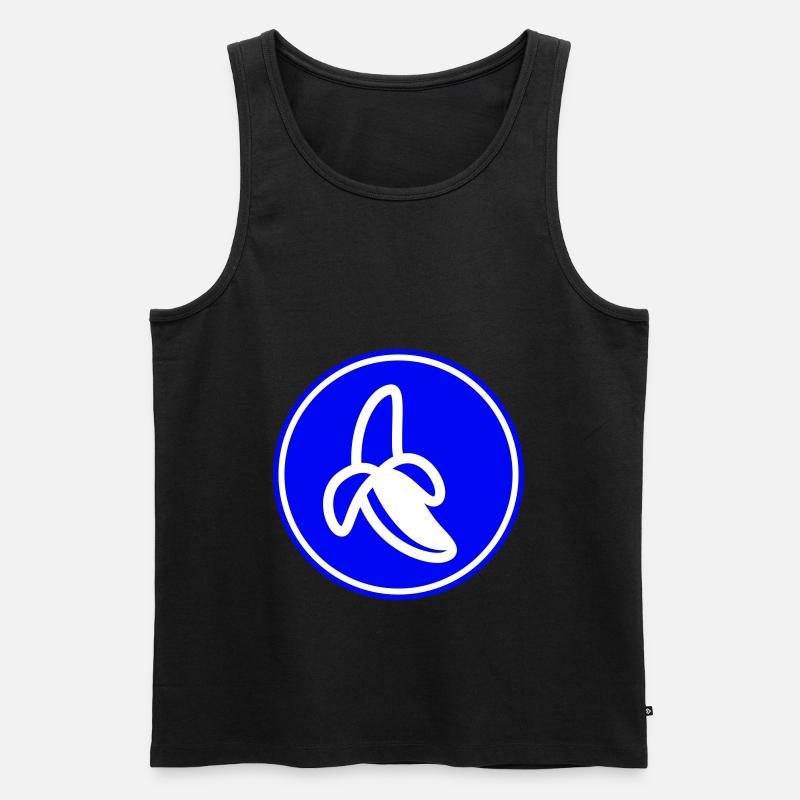 Banane Icon - Männer Premium Bio Tank Top - undefined