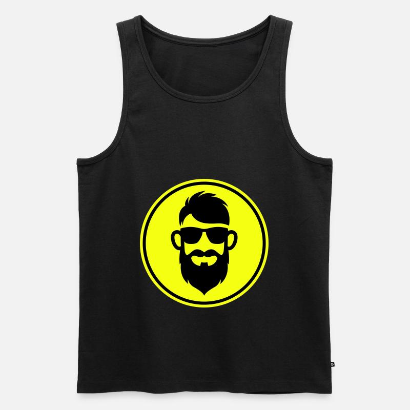 Gesicht bart symbol - Männer Premium Bio Tank Top - undefined