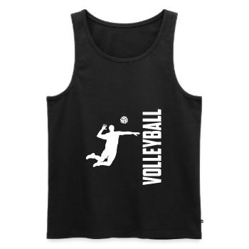 Volleyball volleyball sport - Débardeur bio Premium Homme - noir - Devant - Michal (187cm)