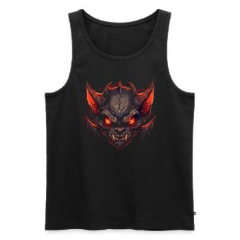Monster Monster Demon Devil Vampire Guhl Zombie - Débardeur bio Premium Homme - noir - Devant - Michal (187cm)