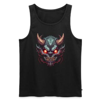 Monster Monster Demon Devil Vampire Guhl Zombie - Débardeur bio Premium Homme - noir - Devant - Michal (187cm)