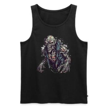 Monster Monster Demon Devil Vampire Guhl Zombie - Débardeur bio Premium Homme - noir - Devant - Michal (187cm)