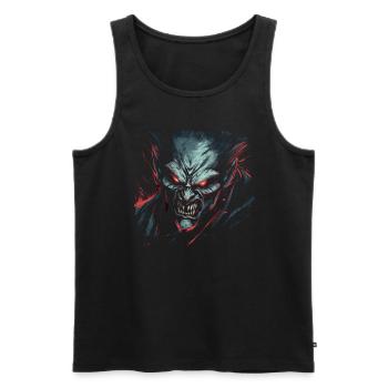 Monster Monster Demon Devil Vampire Guhl Zombie - Débardeur bio Premium Homme - noir - Devant - Michal (187cm)