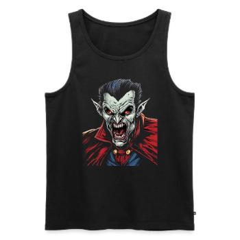 Monster Monster Demon Devil Vampire Guhl Zombie - Men's Premium Organic Tank Top - black - Front - AI Model Male 178 light (178cm)