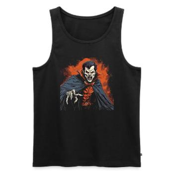 Monster Monster Demon Devil Vampire Guhl Zombie - Men's Premium Organic Tank Top - black - Front - AI Model Male 178 light (178cm)