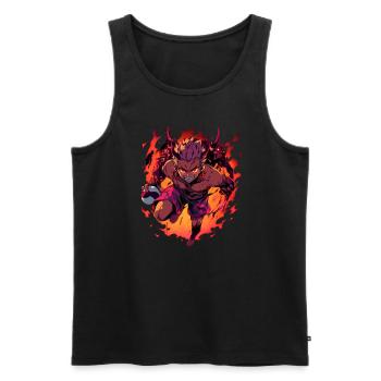 Monster Monster Demon Devil Vampire Guhl Zombie - Men's Premium Organic Tank Top - black - Front - AI Model Male 178 light (178cm)
